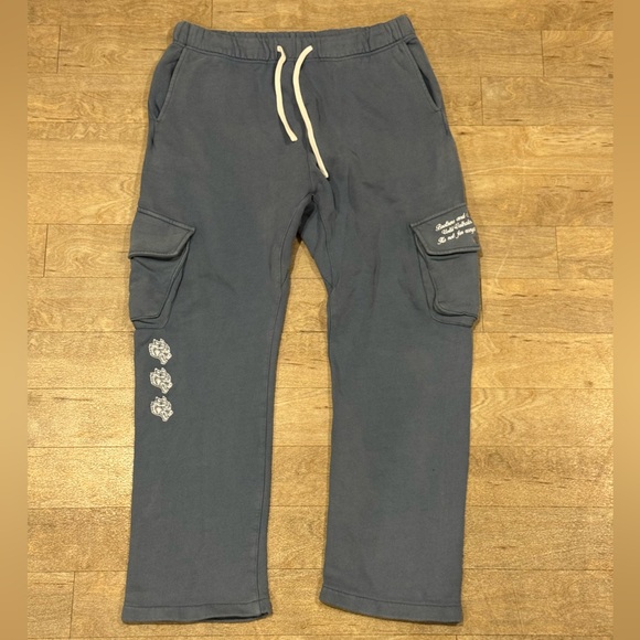 Darc Sport Other - Darc Sport Wolves Cerberus Biglow Cargo Sweatpants Dust Blue Grey Size Large